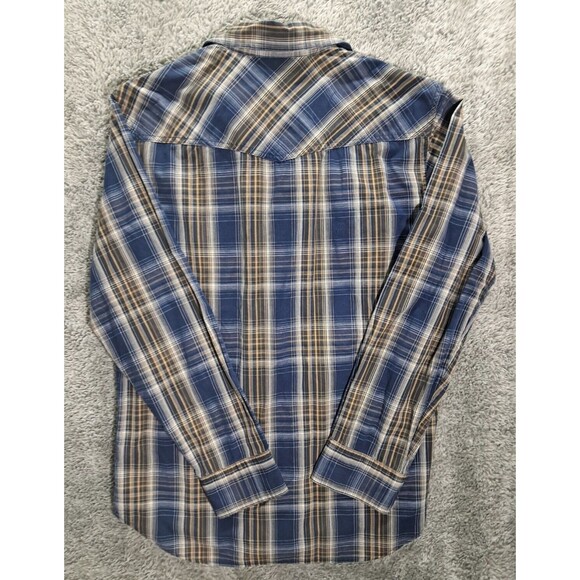 Fossil Dress Shirt Mens Sz Medium Button Up Down Long Sleeve Casual Button Snaps - Picture 6 of 7